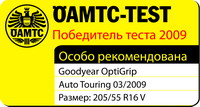 Goodyear OptiGrip победитель теста 